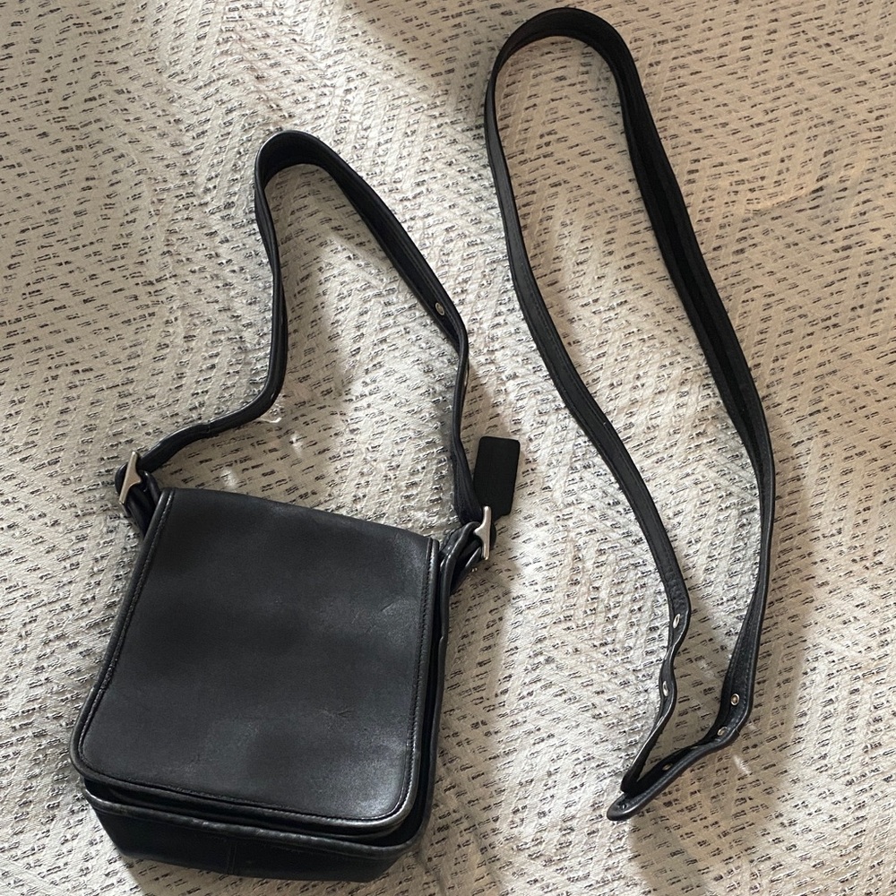Vintage Coach crossbody bag with two straps